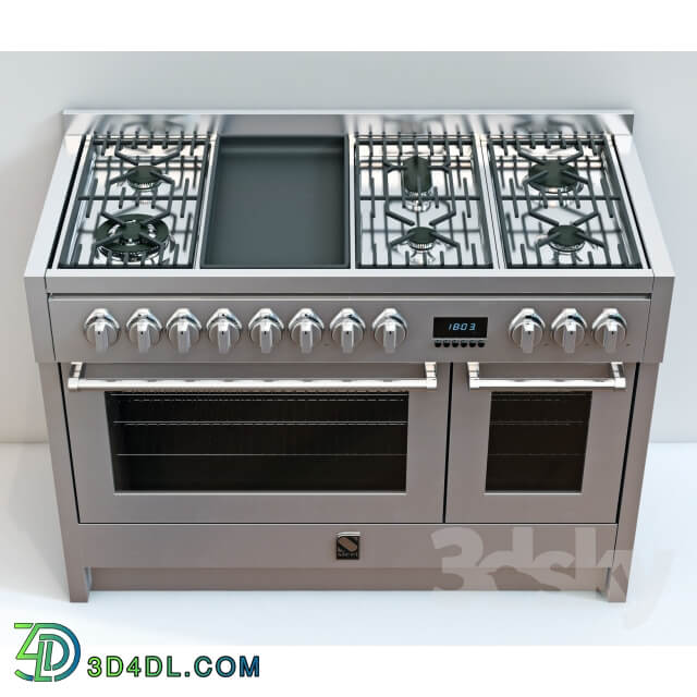 Gas stove Steel Cuisine Genesi G12FF 6M