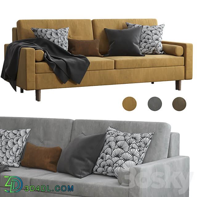 Dins velvet sofa