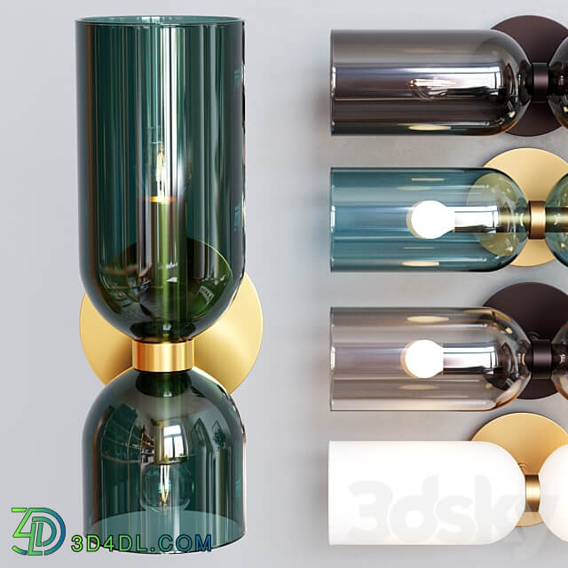 Lightmaker Studio Edie Sconce emerald smok