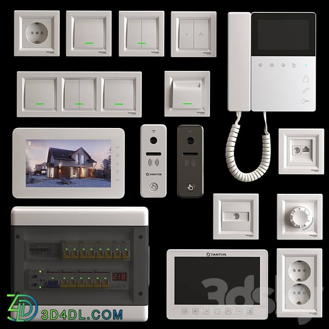 Miscellaneous Tantos and Schneider Electric home electronics kit