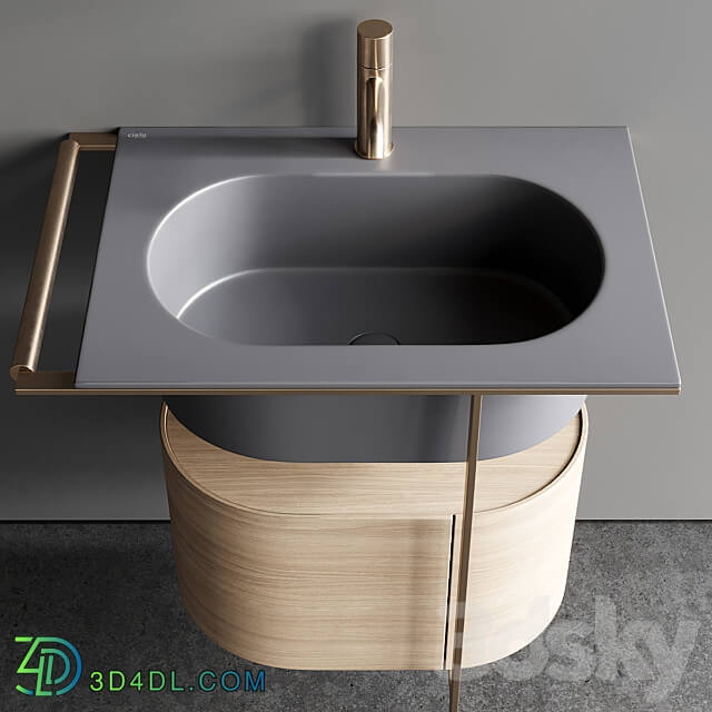 Ceramica Cielo Kyros Single Vanity Unit Set 2