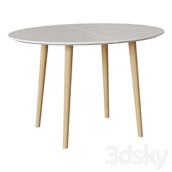 Oakland table white oval 3D Models 