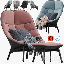 Armchair HAY Uchiwa Lounge Quilted 