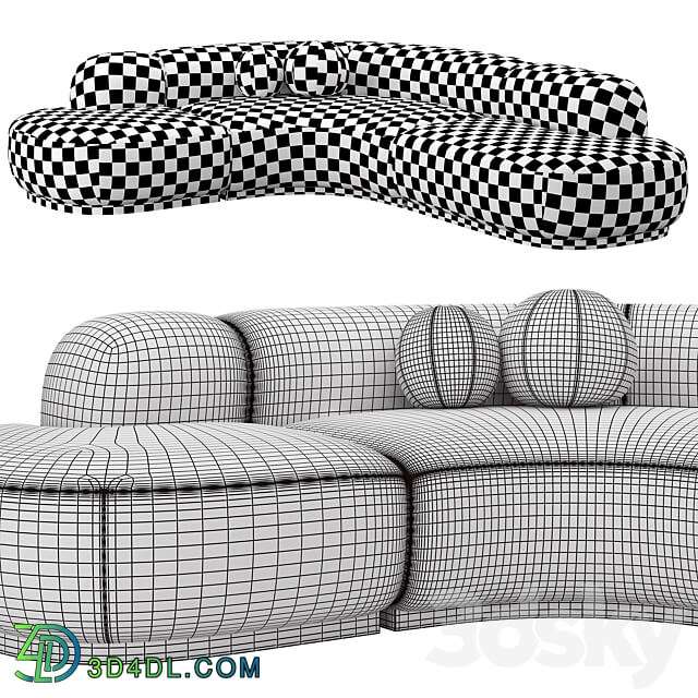 Sofa Bjorn Eichholtz 3D Models