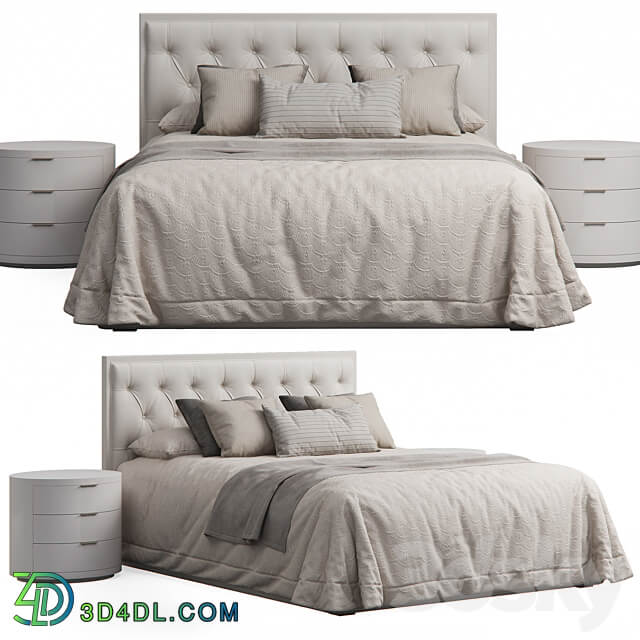 Bed Alix Tufted Headboard Bed