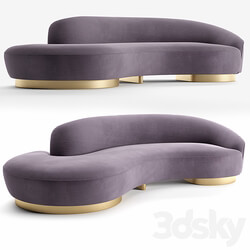 Serpentine Sofa with Arm 