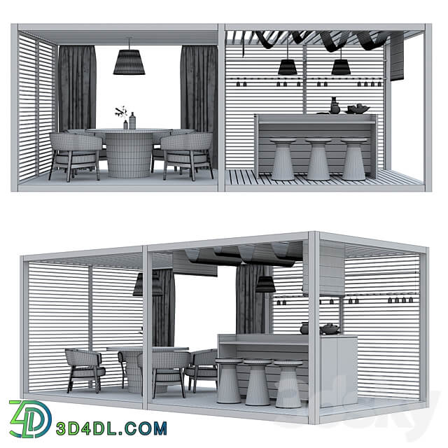 Other Garden Gazebo Zen Light Double by Exteta