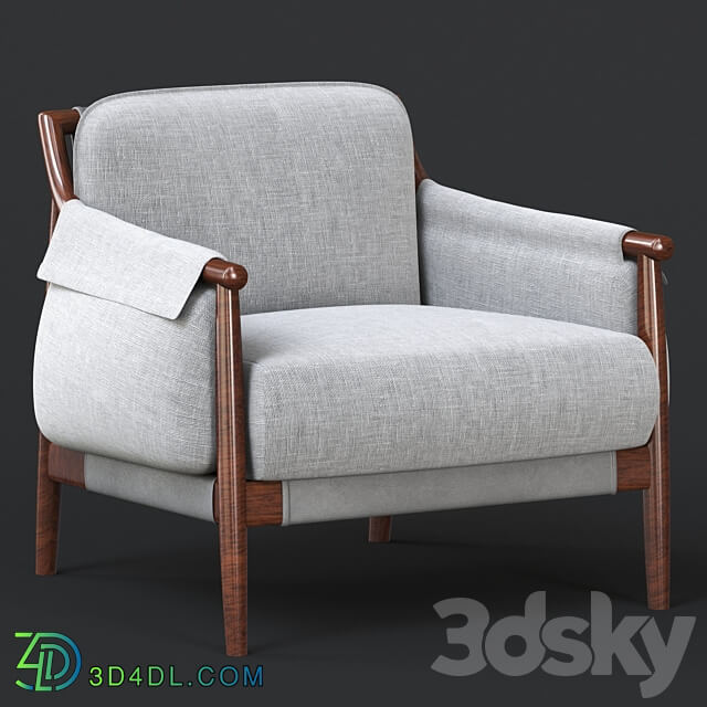 TIMES LOUNGE Fabric armchair