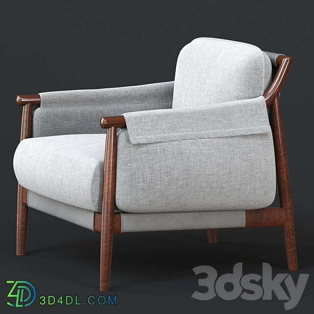 TIMES LOUNGE Fabric armchair