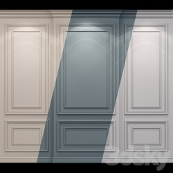 Wall molding 22. Boiserie classic panels 