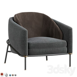 Fil noir armchair 