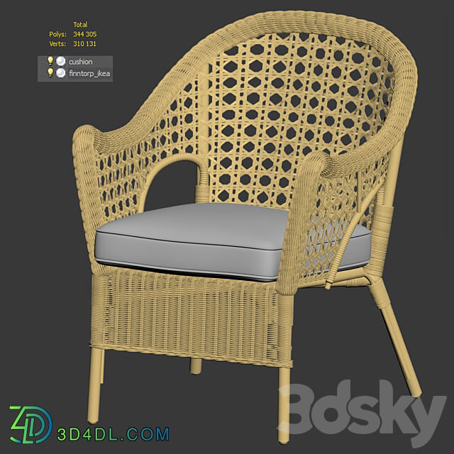 Ikea Finntorp Wicker Chair