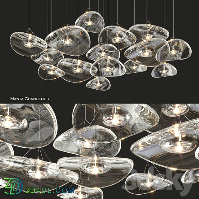 Pendant light Terzani manta chandelier