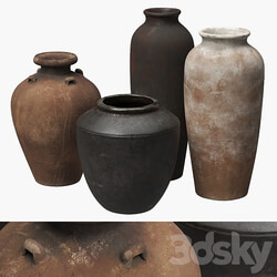 Tall ceramic vases 3D Models 