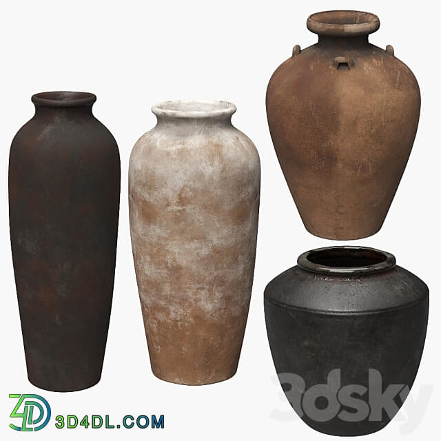 Tall ceramic vases 3D Models