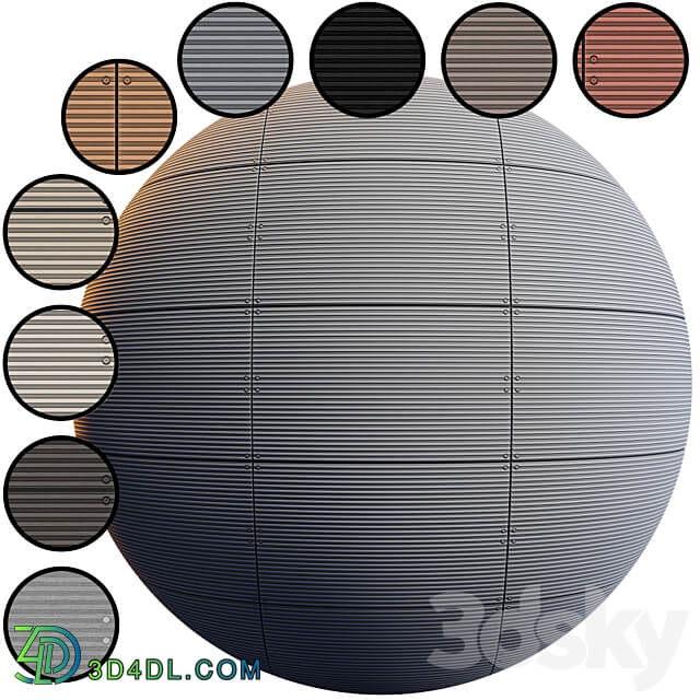 Facade Panel Linea EQUITONE 10 Color PBR Seamless 4K