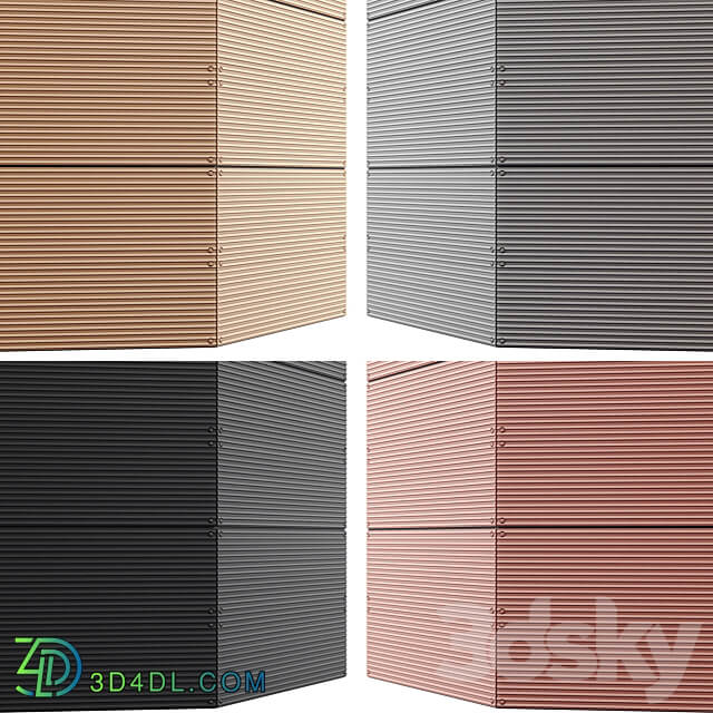 Facade Panel Linea EQUITONE 10 Color PBR Seamless 4K