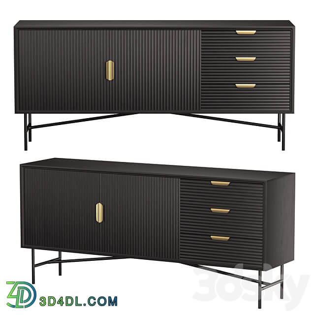 Sideboard Chest of drawer Haines Wide Sideboard