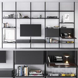 Molteni C Hector bookcase composition 3 