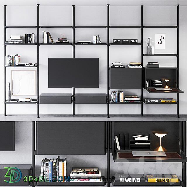 Molteni C Hector bookcase composition 3