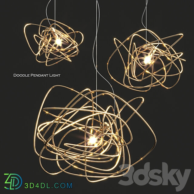 Pendant light Terzani doodle pendant 3 type