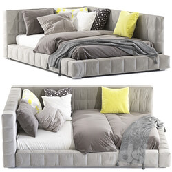 Bed Baldwin Lounge Corner Upholstered Bed 