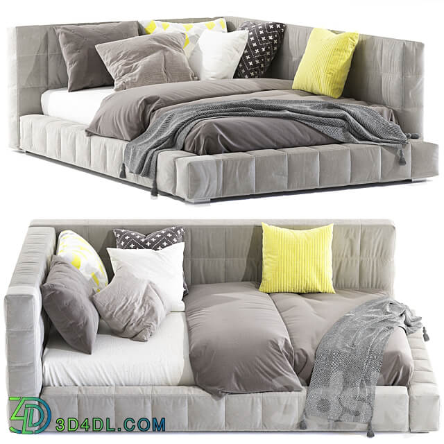 Bed Baldwin Lounge Corner Upholstered Bed