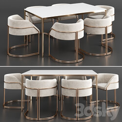 Table Chair Dinning set 8 
