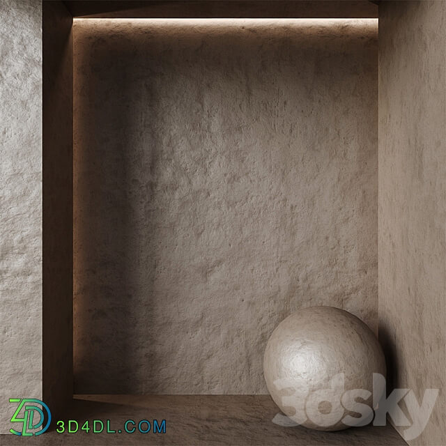 Decorative Plaster 98 Stone 3D Models