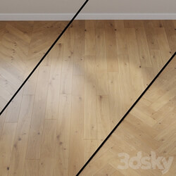 ITEM NO. 538961 HARO PARQUET 4000 Plank 1 Strip 2V Oak Puro White Sauvage brushed naturaDur Top Connect 