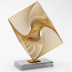 Abstract sculpture hypercube 
