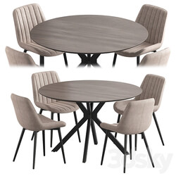 Table Chair Ralf table Anant chair Dining set 