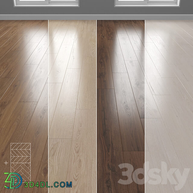 Parquet 4 colors Linear herringbone chevron setquad3