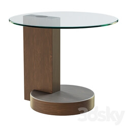 Personal table LE607 B walnut 3D Models 