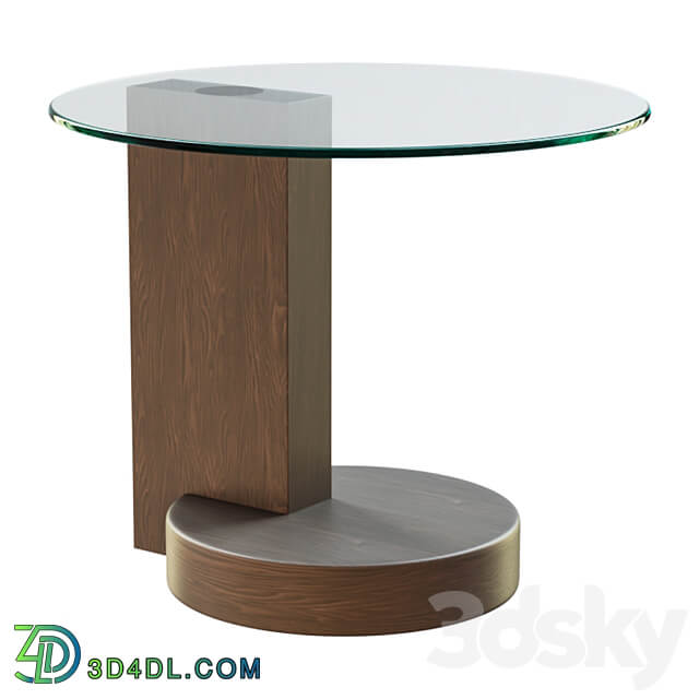 Personal table LE607 B walnut 3D Models