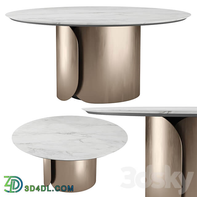 Olivya Stone Aural round dining table