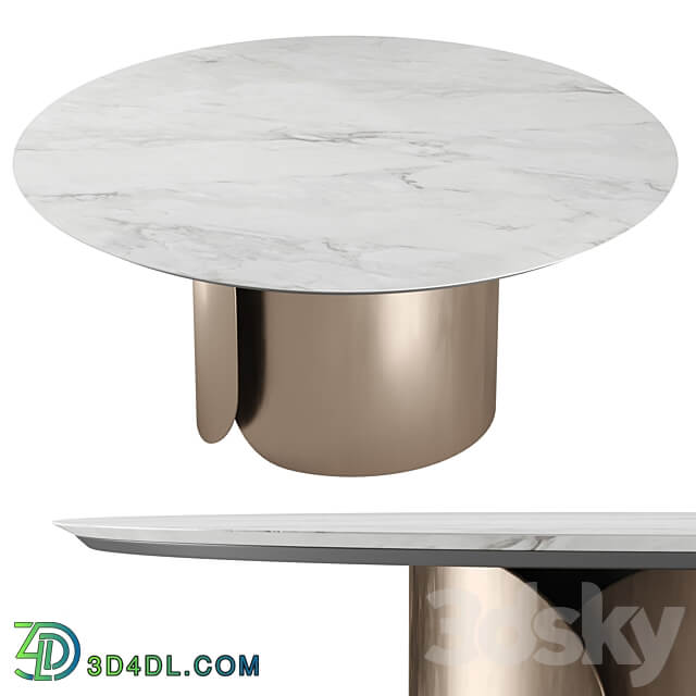 Olivya Stone Aural round dining table