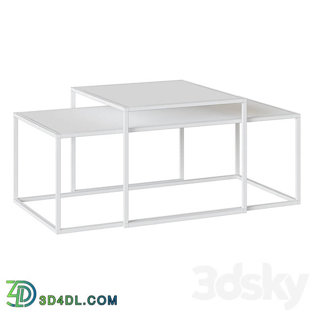 Set of 2 tables Akemi 3D Models