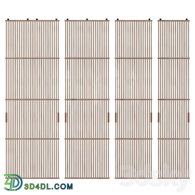 Ethnic style sliding partition