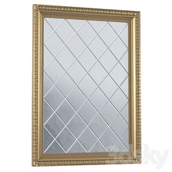 Antique beveled mirror in classic frame. Beveled Accent Mirror 