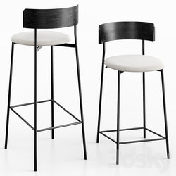 Friday bar stool black 