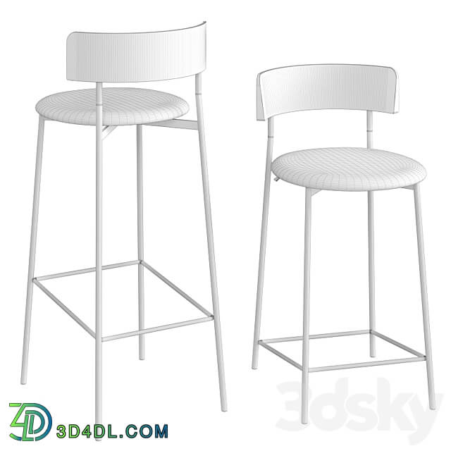 Friday bar stool black