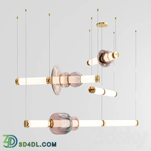 Pendant light Luna chandelier 3 tier