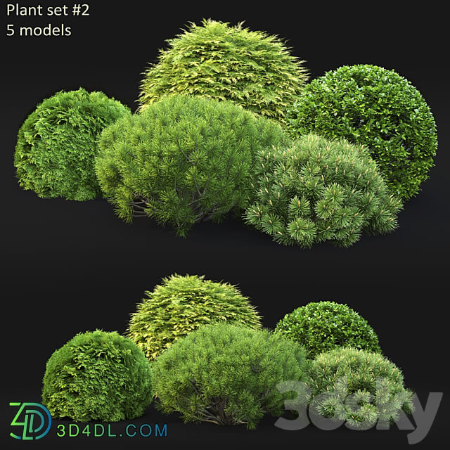 Plant set 3D Models