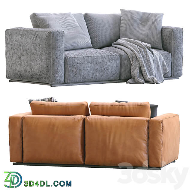 Poliform Leather Sofa SHANGAI