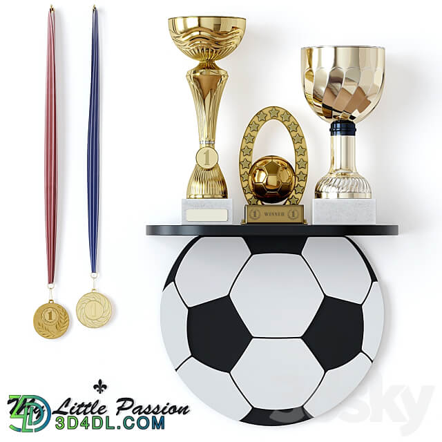 Sports awards and cups. Decor 3D Models