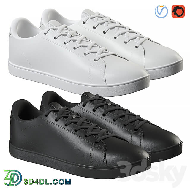 Footwear Leather Shoes Black and White