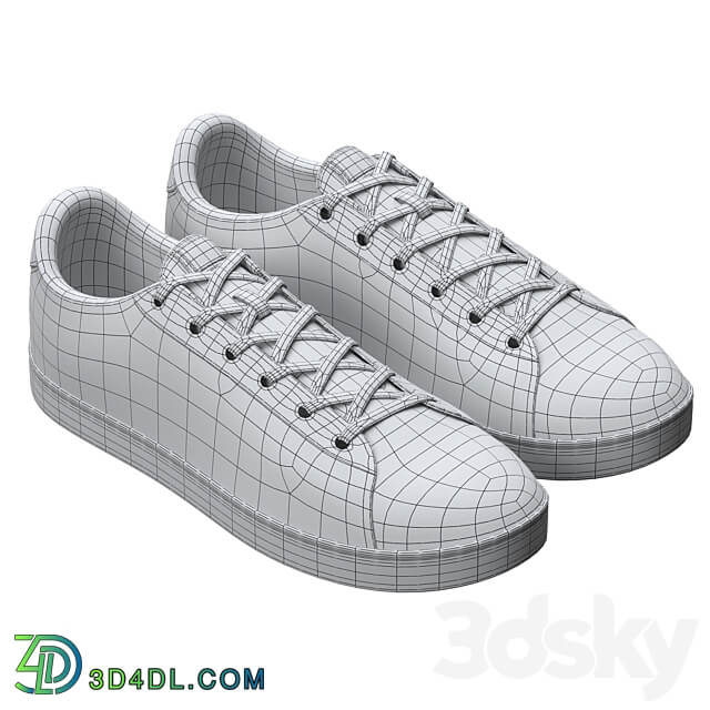 Footwear Leather Shoes Black and White