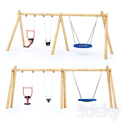 Swing Robinia Kompan double seat You and me  