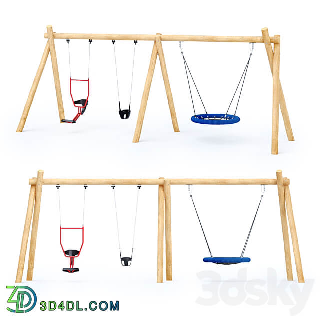 Swing Robinia Kompan double seat You and me 